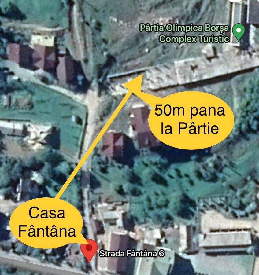 Casa Fantana - La Poalele Muntilor -50 De Metri De Partia Olimpica Villa Statjunea Borsa Bagian luar foto